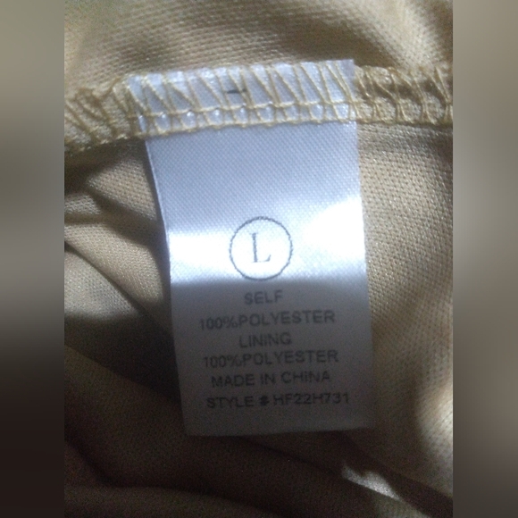 Beige Polyester Top - Picture 2 of 8